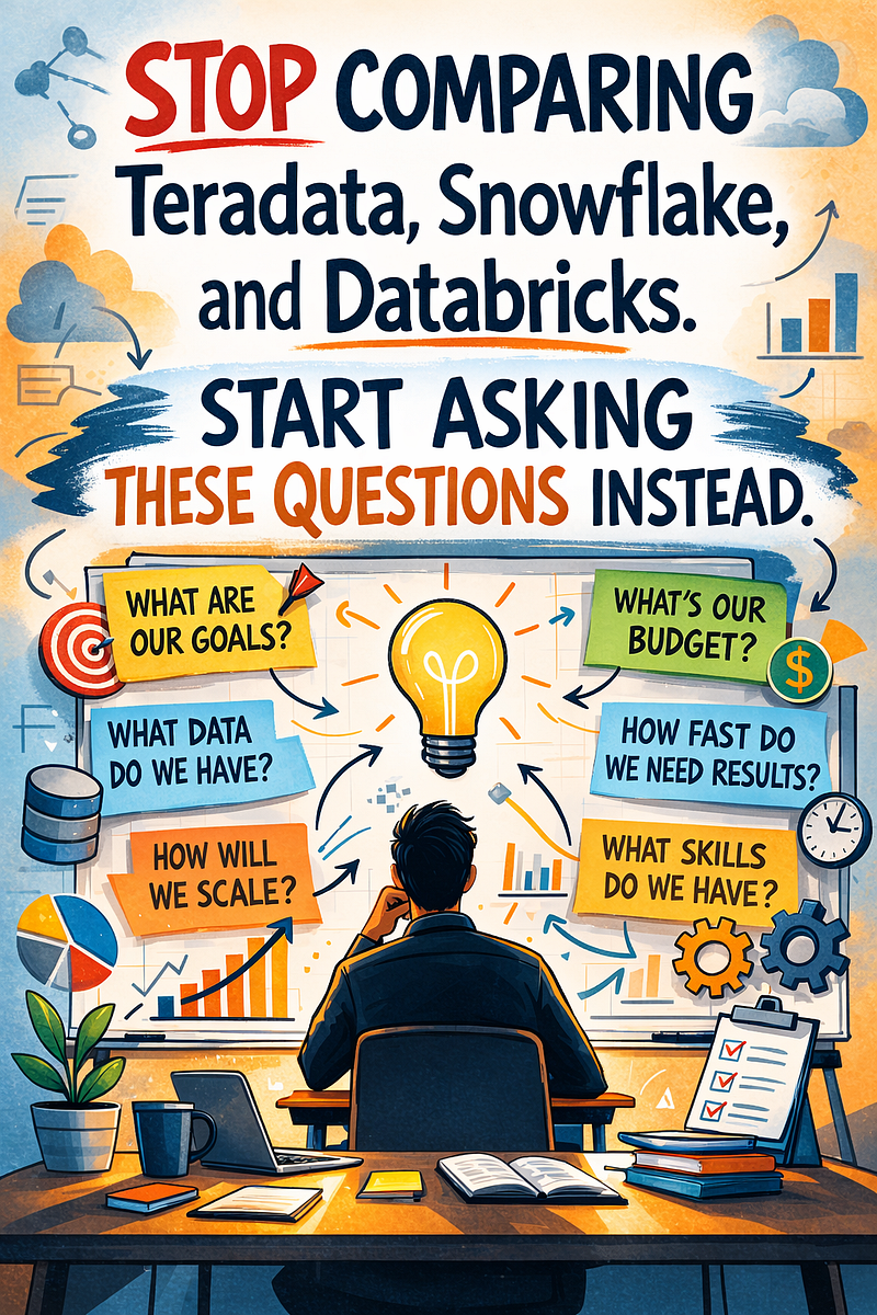 Stop Comparing Teradata, Snowflake, and Databricks. Start Asking These Questions Instead.
