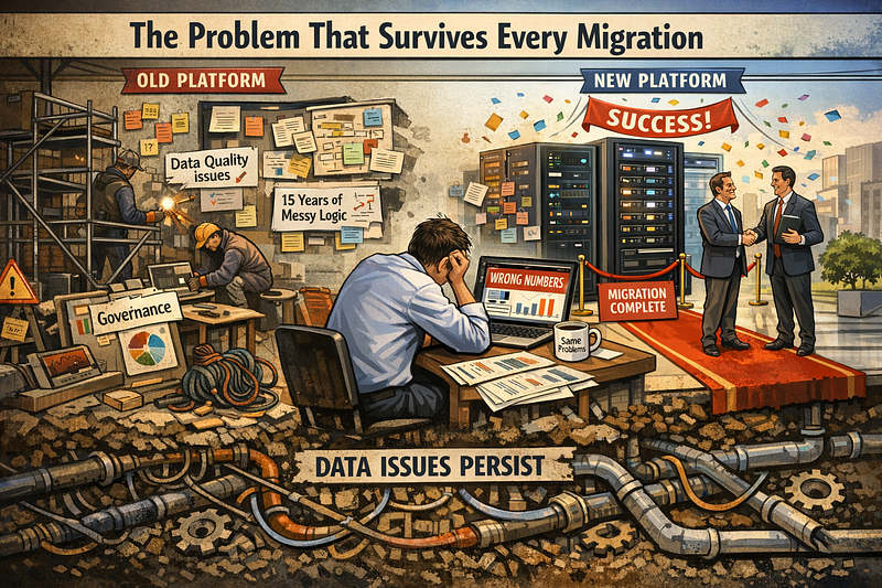 Your Next Data Warehouse Migration Will Fail for the Same Reason the Last One Did